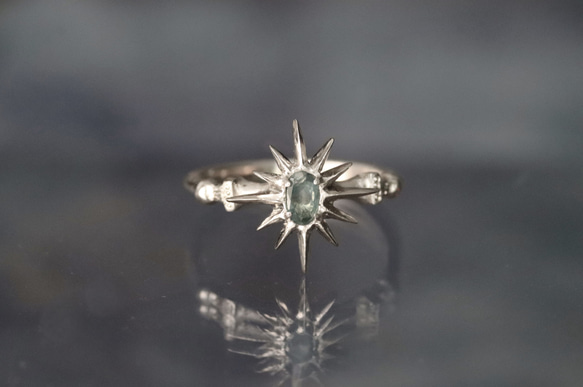 天然アレキサンドライト0.20カラット のシルバーリング starlight