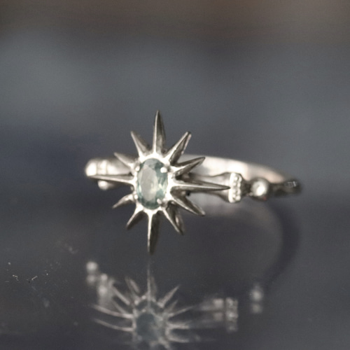 天然アレキサンドライト0.20カラット のシルバーリング starlight