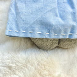 ねこのぬいぐるみ　【blue skirt】 4枚目の画像