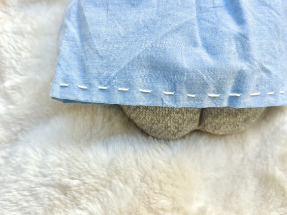 ねこのぬいぐるみ　【blue skirt】 4枚目の画像
