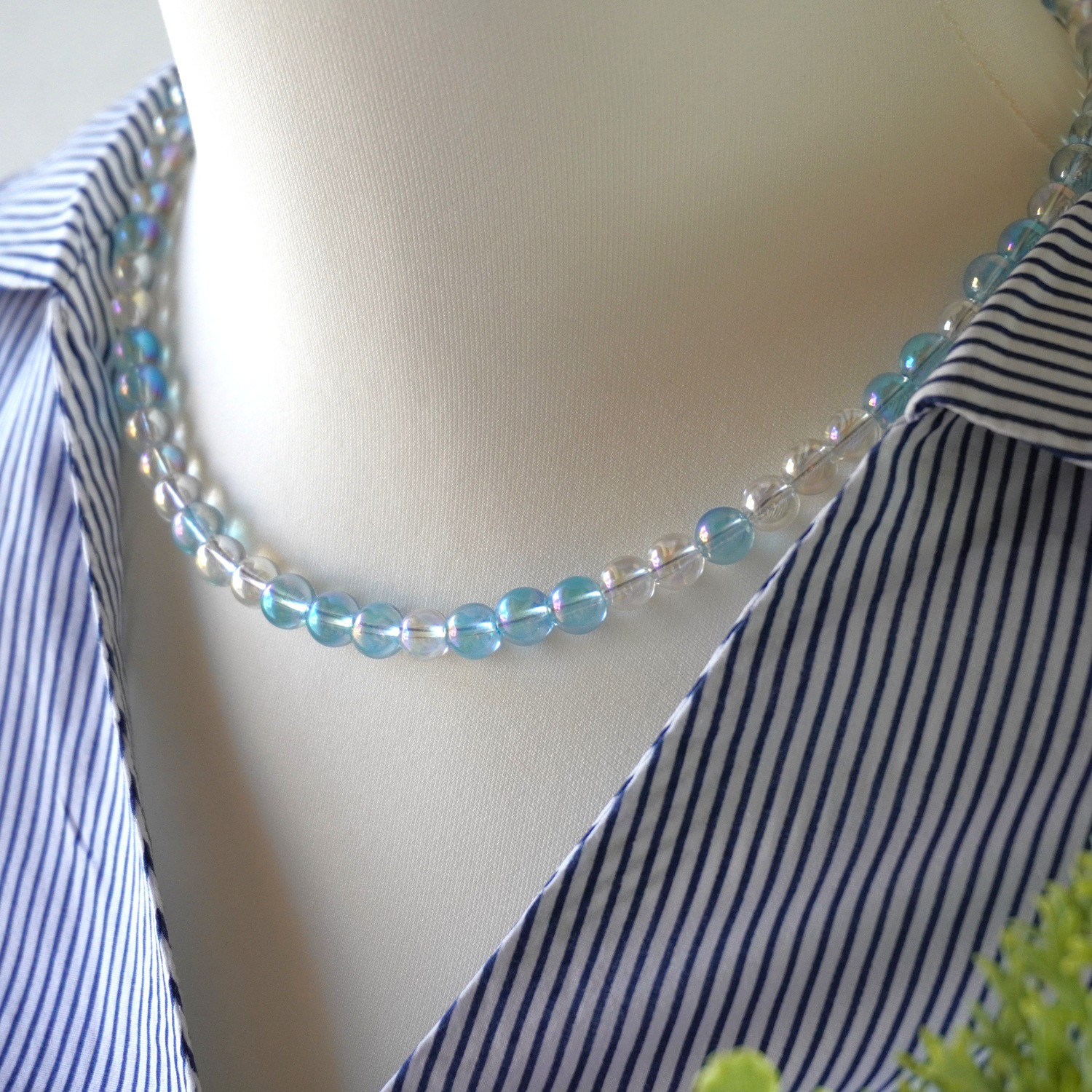 【人生を革新】レインボーオーラ×アクアオーラのランダムネックレス