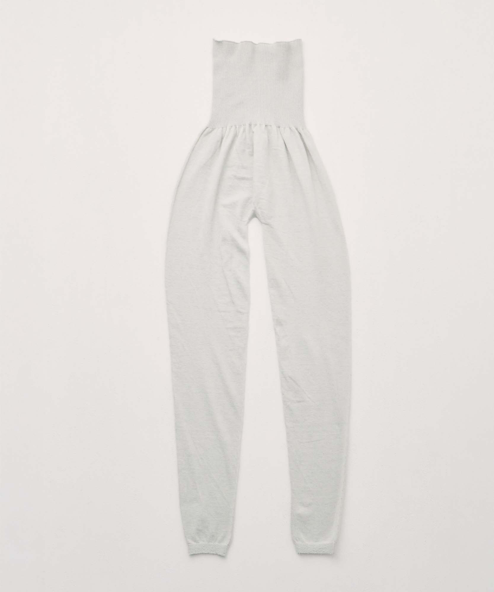 【無縫製オーガニックコットン】ハイウエストレギンス　うすぐもり（blue gray）