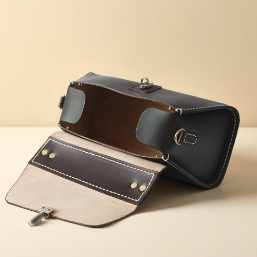 本革 ハンドメイド バッグ 手染めレザー 小さめ ショルダー