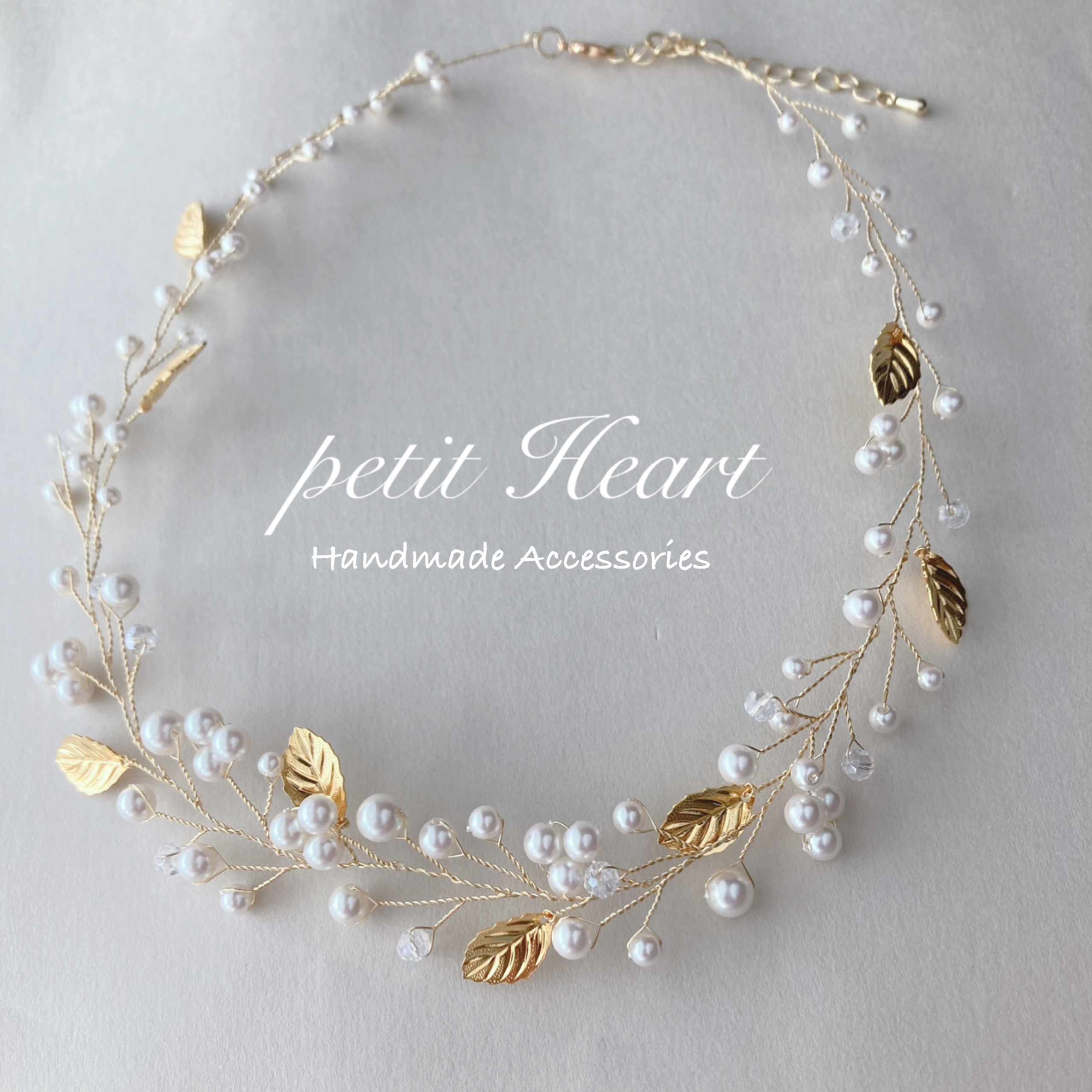 botanical pearl 小枝のネックレス　ウェディング　結婚式　ブライダル　花嫁