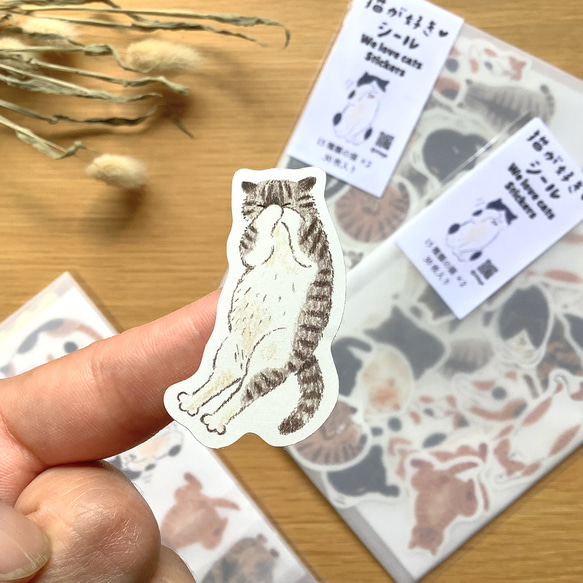 フレークシール　猫が好き 8枚目の画像