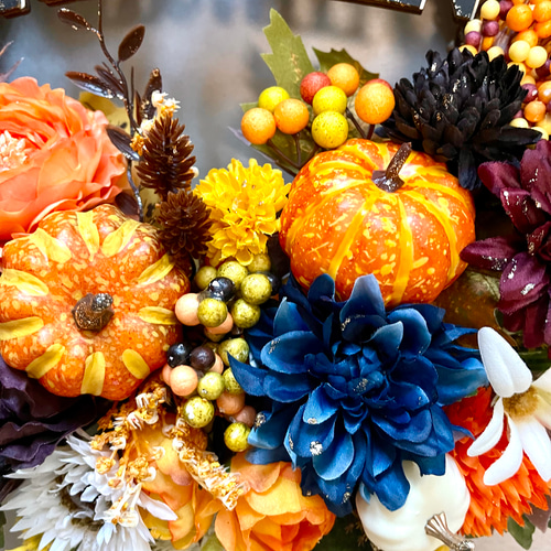 No.wreath-15572/ハロウィンリース25-(14)ハロウィンプレート45x48