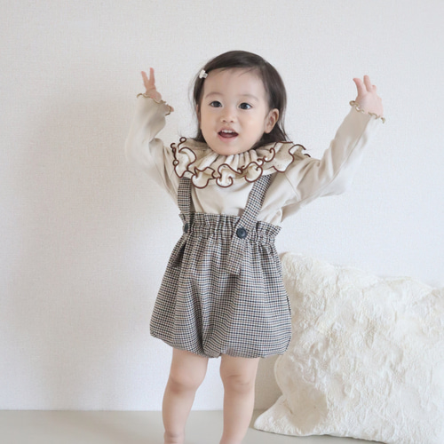 即納 \韓国生地のつぶつぶスタイ//韓国生地 メロウスタイ フリル