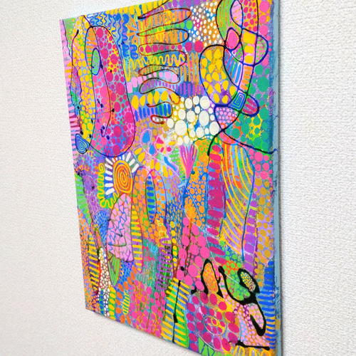 手描き 一点もの】創造力大集合！（F6 アクリル ガラス絵の具） 絵画