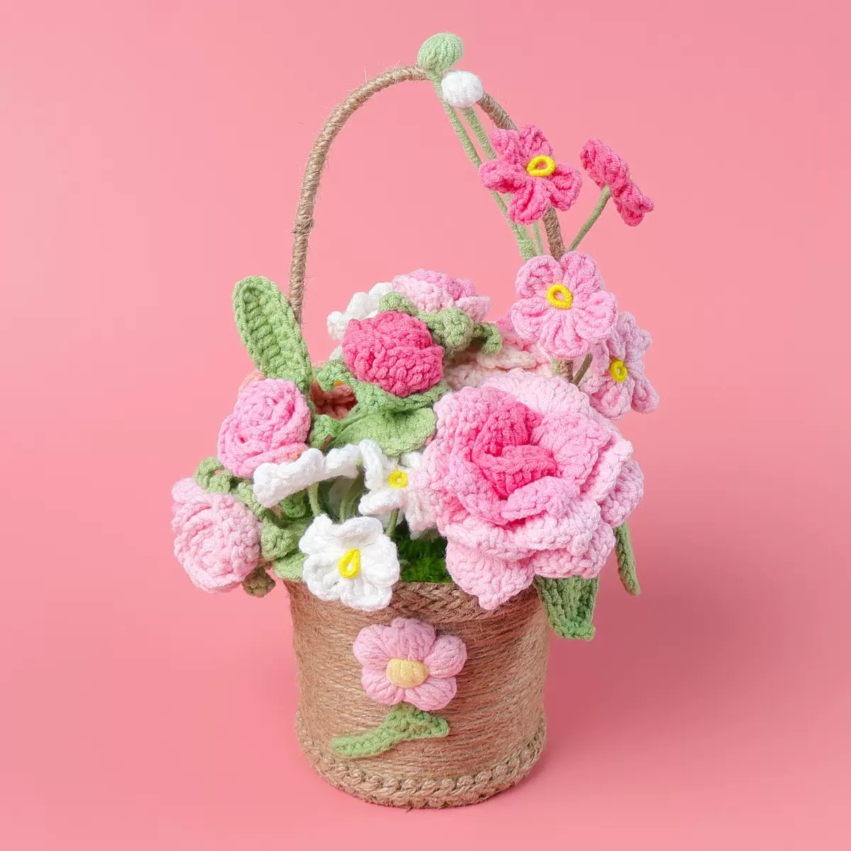 毛糸 花束 枯れない花束 手作り 結婚式 出産祝い 誕生日 プレゼント お礼 入学式 卒園式 卒業式【華やかな花】1点