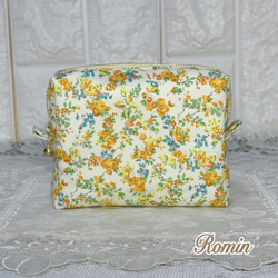 ペットボトルカバー　ミニ　リバティムーンモス/クラシカルパープル　ハンドメイド 保冷保温ペットボトルカバー ミニ リバティムーンモス