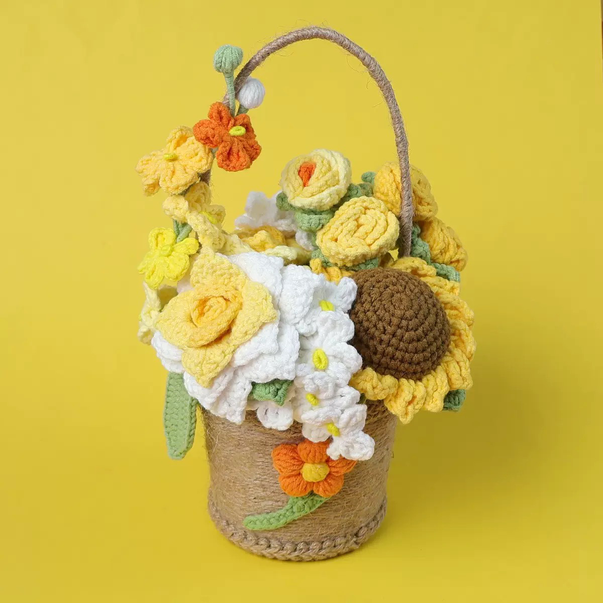 毛糸 花束 枯れない花束 手作り 結婚式 出産祝い 誕生日 プレゼント お礼 入学式 卒園式 卒業式【華やかな花】1点