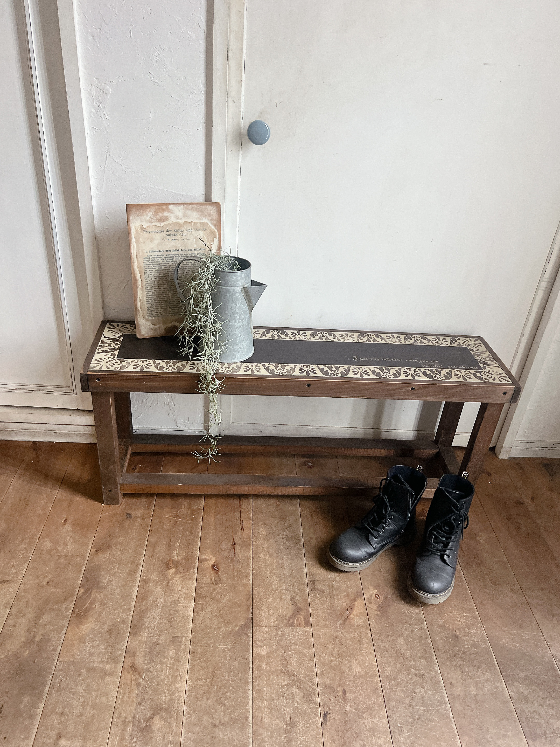 横長ベンチ　2人掛け　ベンチ　椅子　腰掛け　フラワースタンド