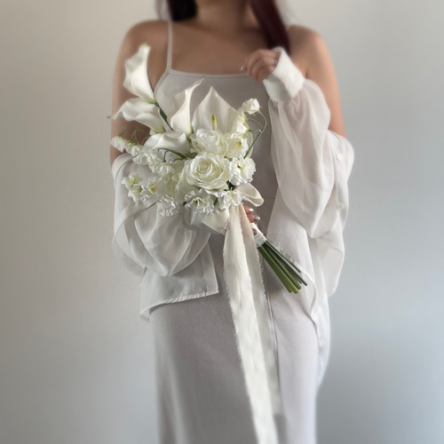 アーティフィシャルフラワーブーケ ウェディングブーケ クラッチブーケ