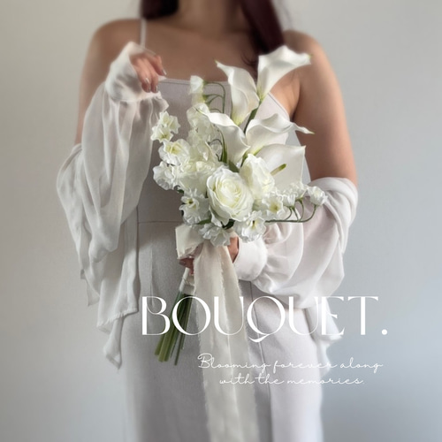 アーティフィシャルフラワーブーケ ウェディングブーケ クラッチブーケ