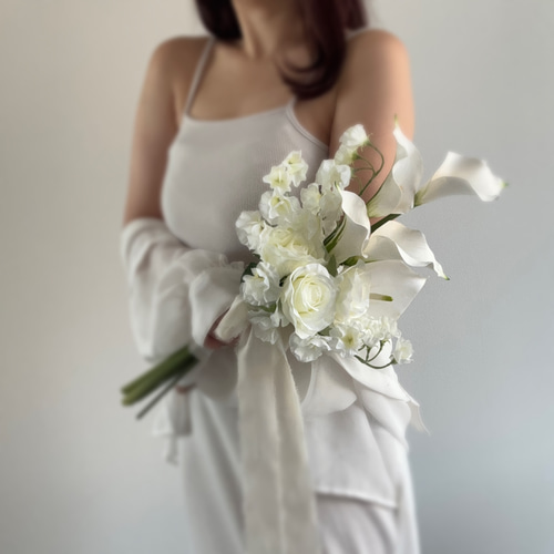 アーティフィシャルフラワーブーケ ウェディングブーケ クラッチブーケ