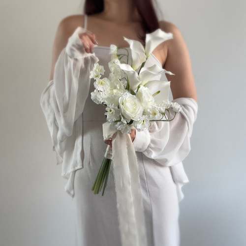 アーティフィシャルフラワーブーケ ウェディングブーケ クラッチブーケ