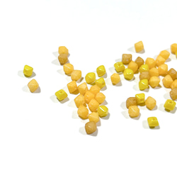 ミニバイコーンミックス4㎜120個　イエロー　チェコビーズ　 3枚目の画像