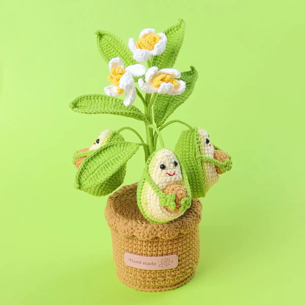 毛糸 花束 枯れない花束 手作り 結婚式 出産祝い 誕生日 プレゼント お礼 入学式 卒園式卒業式【アボカド】1点