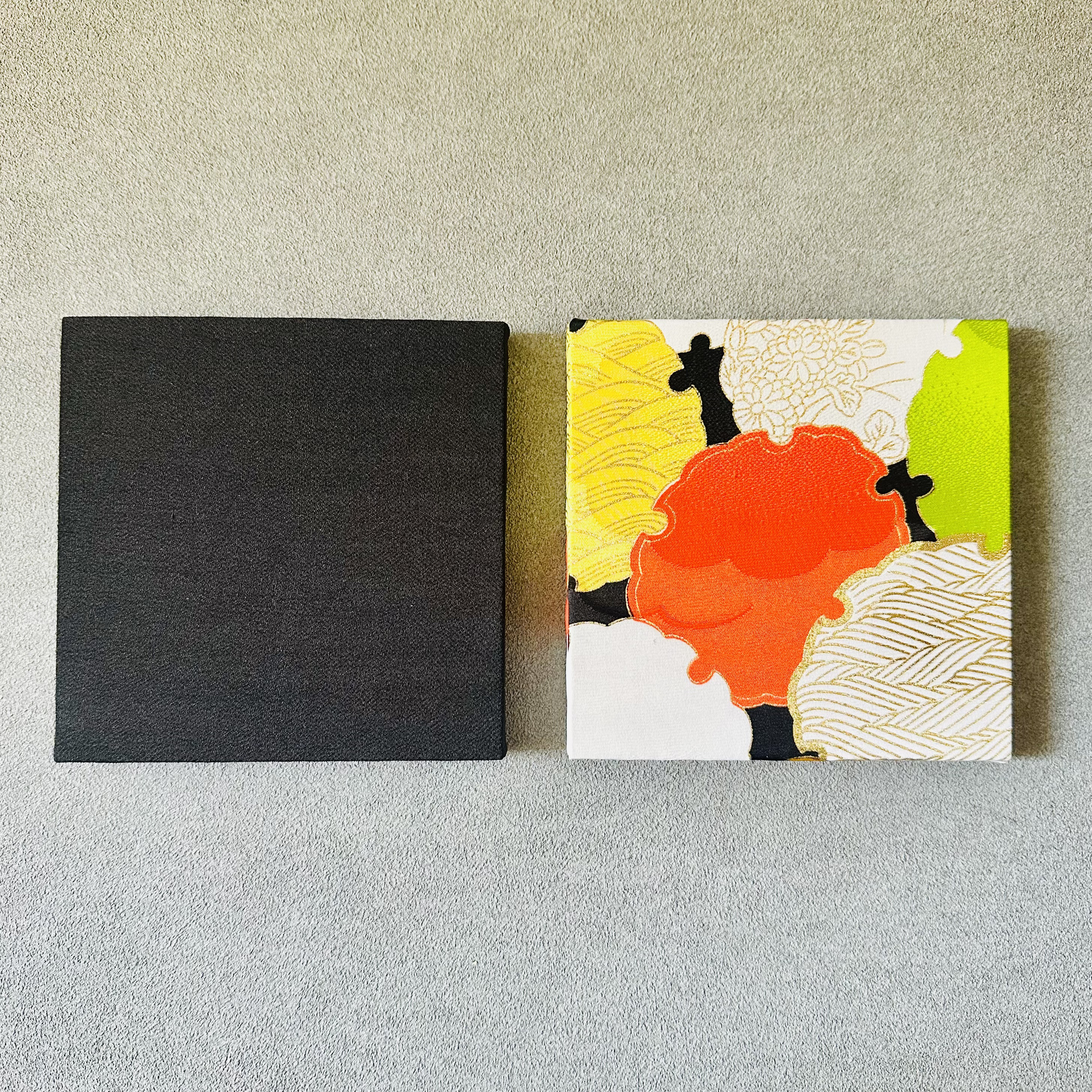 15×15cm【師走-イロトリドリ- 雪輪】（2枚 ギフトボックス入り）ギフトセット　正月飾り　和モダン　ギフト　アート