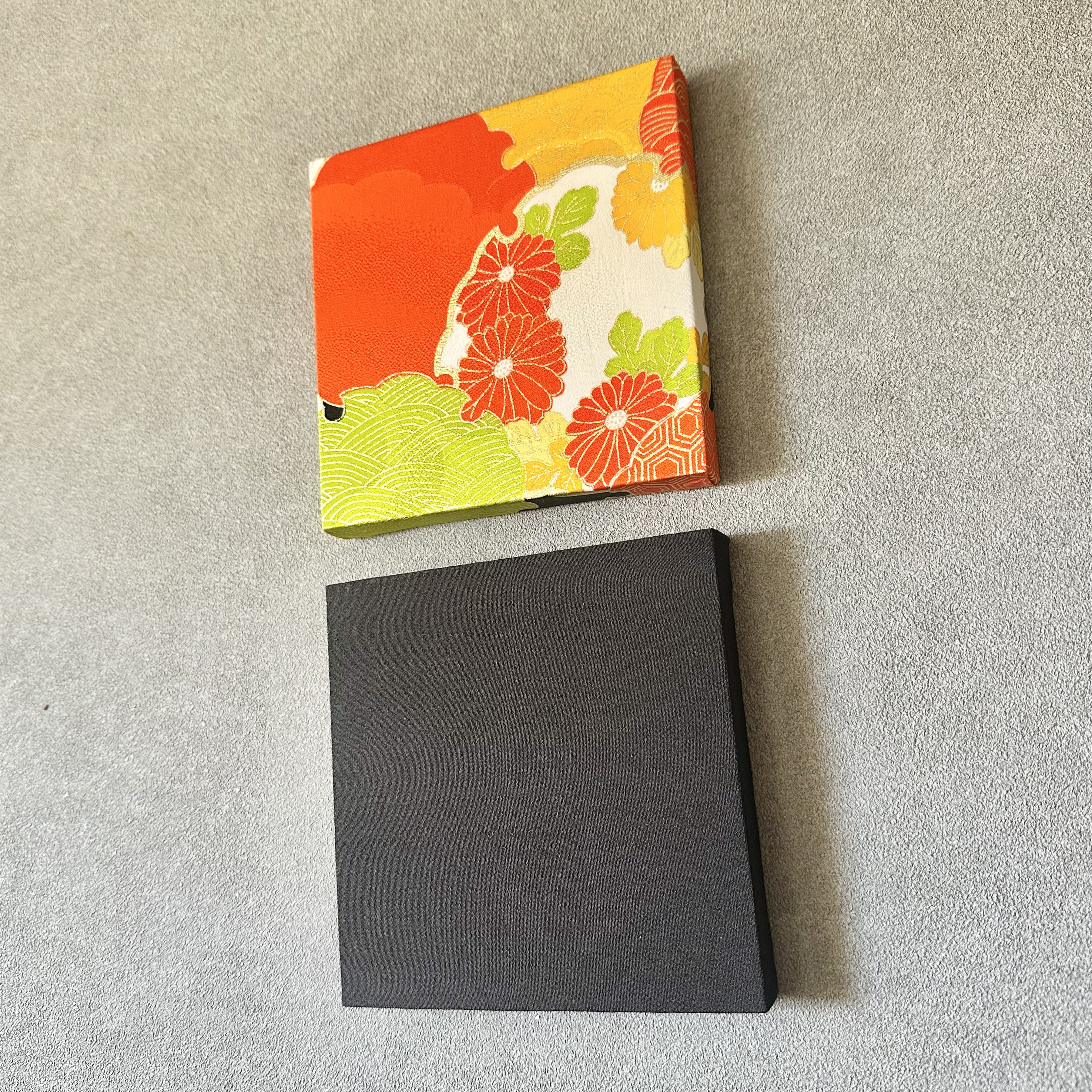 15×15cm【師走-イロトリドリ- 雪輪】（2枚 ギフトボックス入り）ギフトセット　正月飾り　和モダン　ギフト　アート