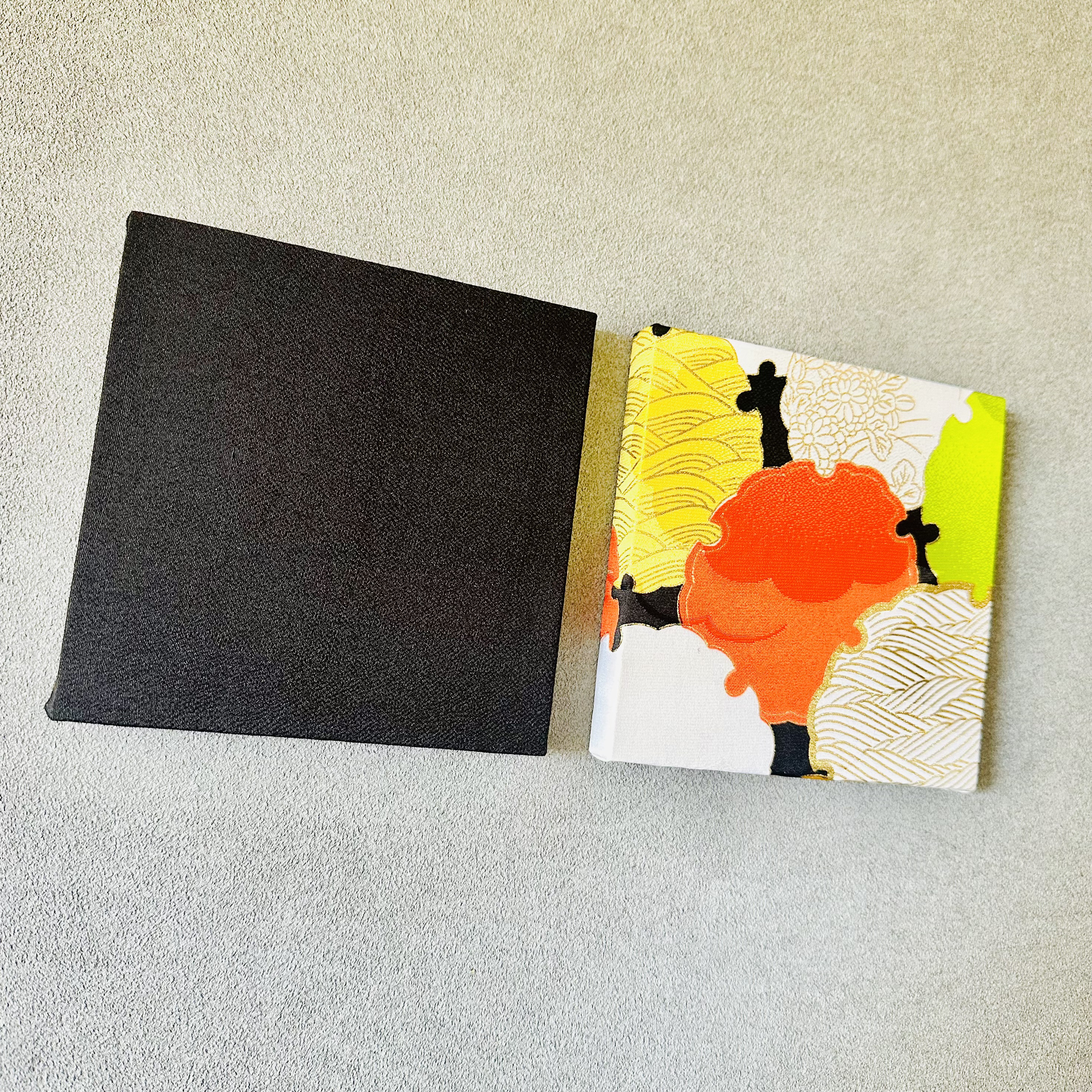 15×15cm【師走-イロトリドリ- 雪輪】（2枚 ギフトボックス入り）ギフトセット　正月飾り　和モダン　ギフト　アート