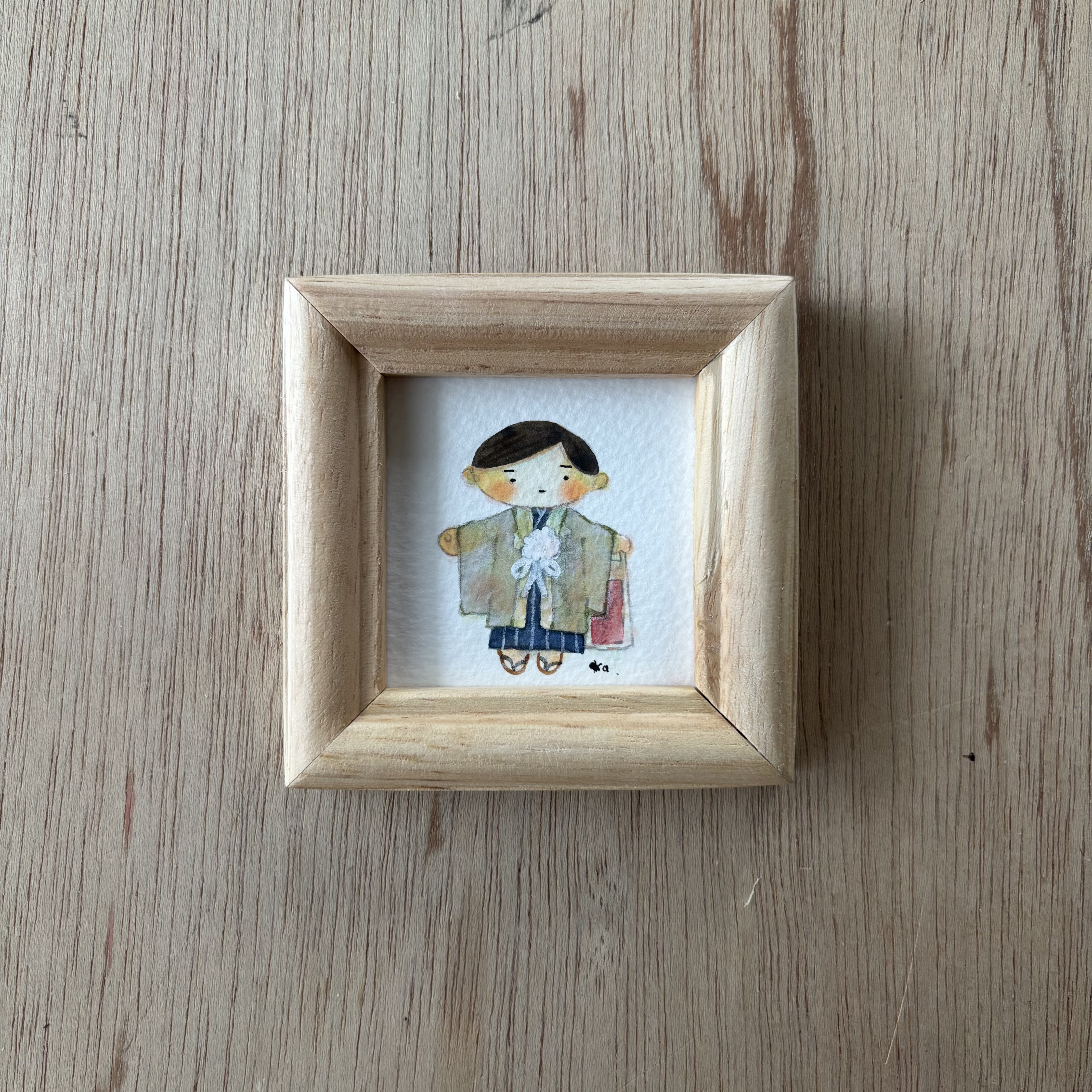 「七五三おめでとう」ミニ額　原画