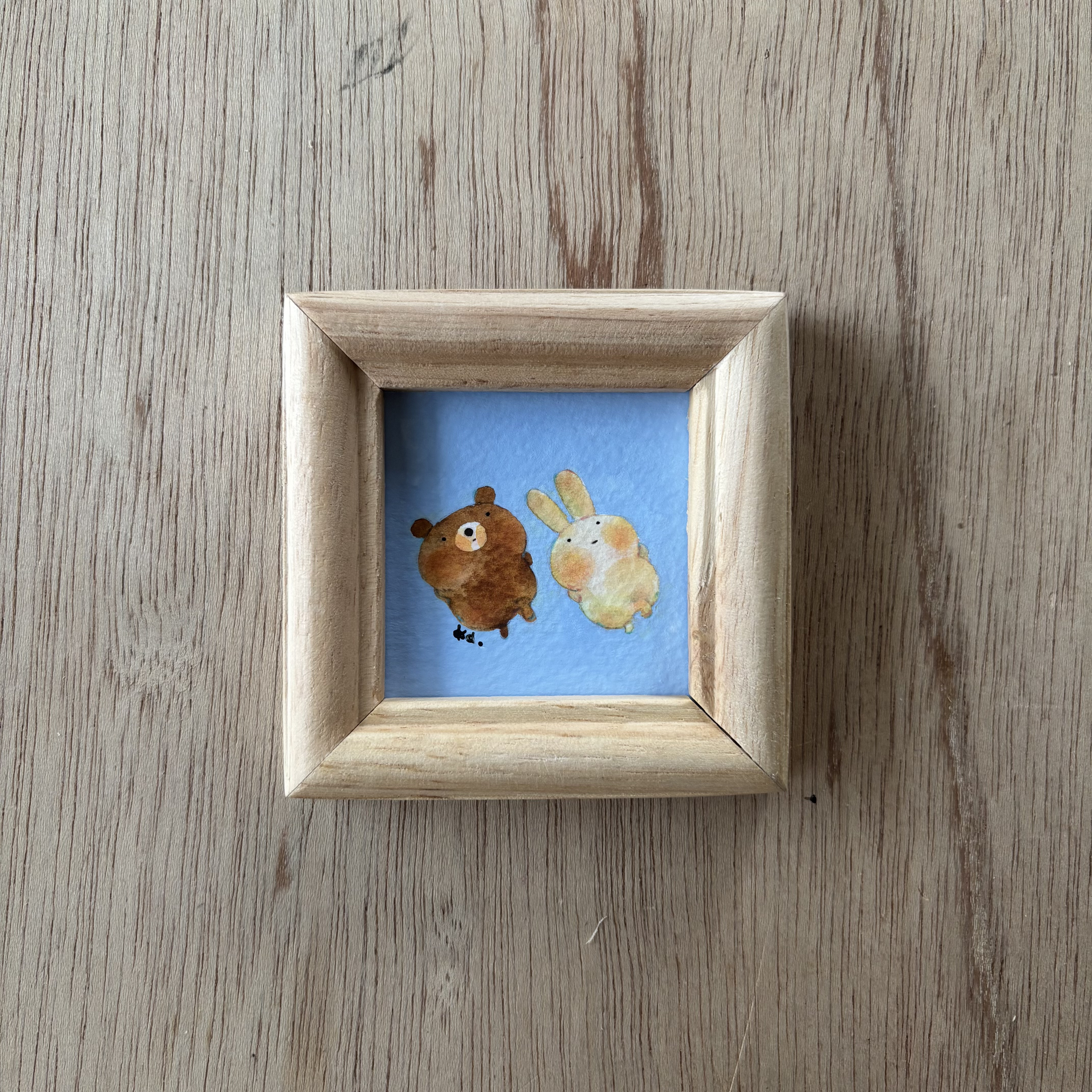 「空を見上げながら」ミニ額　原画