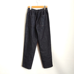 【Creema限定秋の福袋３!】再販！× 2  水彩タッチのボタニカル８分袖トップとデニムパンツの２点セット 14枚目の画像