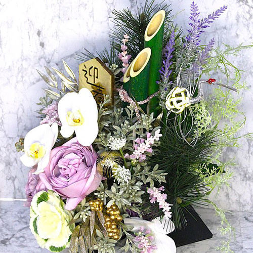 専用  お正月飾りフラワーアレンジメント お正月 高さ約40センチ 新春門松 アートフラワー アレンジメント 2026
