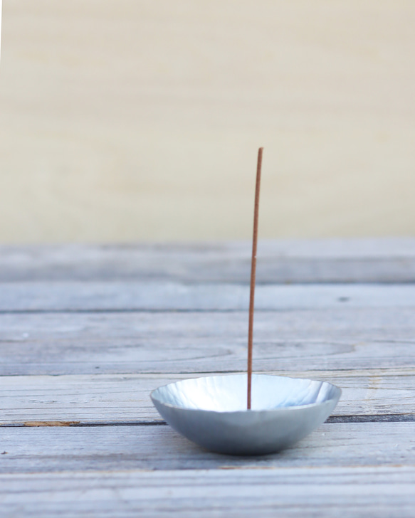 ころりとしたお香立て [ 錫銀香鉢 ] ディフューザー・アロマポット