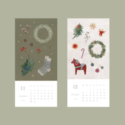 再販2 / Blomary カレンダー〈desk〉卓上サイズ 予約商品　発送は10月下旬頃から 6枚目の画像