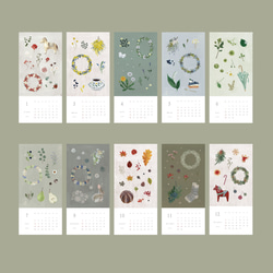 再販2 / Blomary カレンダー〈desk〉卓上サイズ 予約商品　発送は10月下旬頃から 7枚目の画像