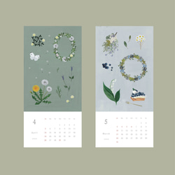 再販2 / Blomary カレンダー〈desk〉卓上サイズ 予約商品　発送は10月下旬頃から 3枚目の画像
