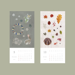 再販2 / Blomary カレンダー〈desk〉卓上サイズ 予約商品　発送は10月下旬頃から 5枚目の画像