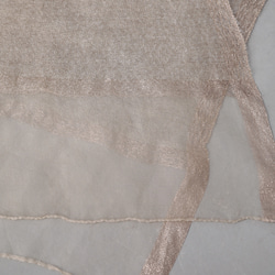 silk wool stole / beige 5枚目の画像