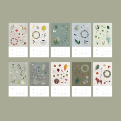 【再販2】Blomary カレンダー　B4変形サイズ 9枚目の画像