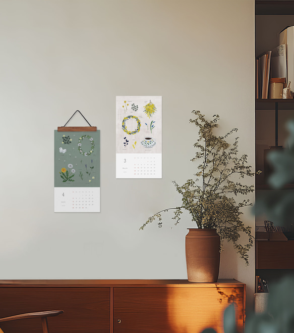 【再販2】Blomary カレンダー　B4変形サイズ 2枚目の画像