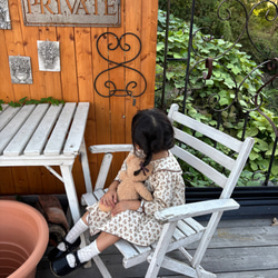 輸入生地⭐︎セーラー襟ワンピース　ティアードワンピ　子供服　ベビー服　アンティーク　80 90 100 秋服 2枚目の画像