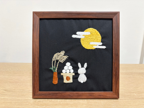 ※最終値下げ※黒檀の刺繍フレーム 春夏秋冬4種セット 刺繍 アンティーク お月見の刺繍フレーム その他インテリア雑貨 irodori〜彩〜 通販