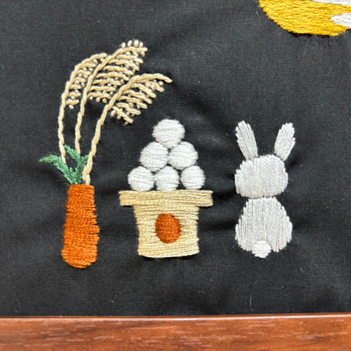 お月見の刺繍フレーム その他インテリア雑貨 irodori〜彩〜 通販