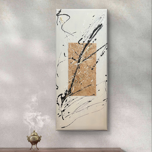 長夜 Cho Ya 】原画/和風/禅/絵画/アート/抽象画/ニュアンス/モダン