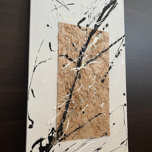 長夜 Cho Ya 】原画/和風/禅/絵画/アート/抽象画/ニュアンス/モダン