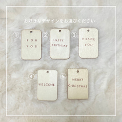 クリスマス✳︎ りんごとトナカイのクリスマスリース  / クリスマスリース / メッセージタグ付き 7枚目の画像