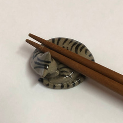 猫の箸置き三態（キジトラ）　＊こちらはご注文作品です 4枚目の画像