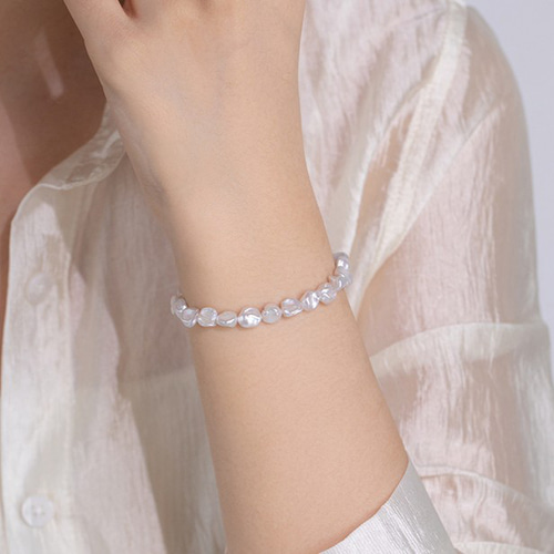 淡水バロックパールのブレスレット バングル 真珠 淡水真珠 6月誕生石