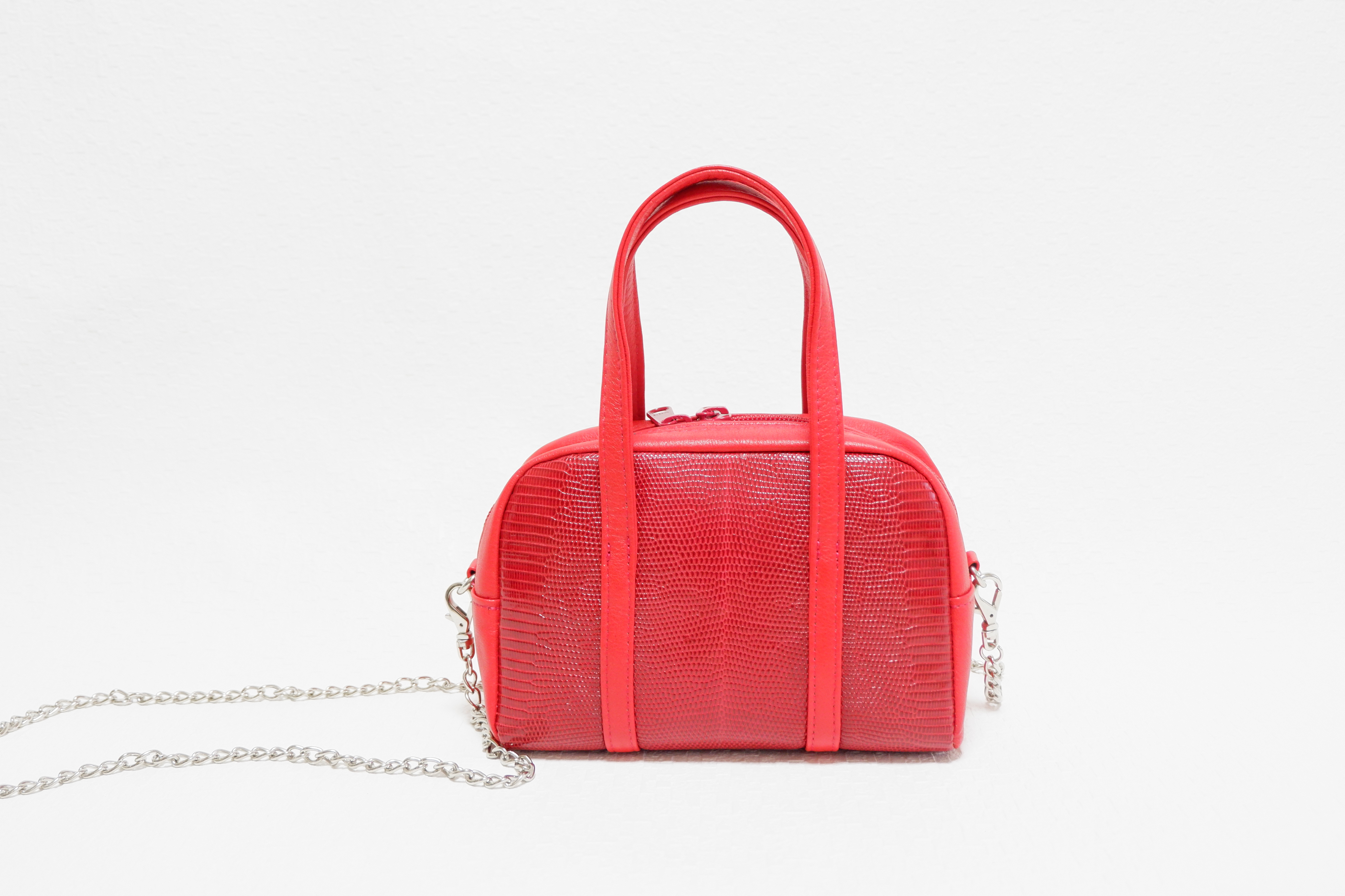 トカゲ革　超軽量　２Way ミニボストンバッグ　横型 4,662円