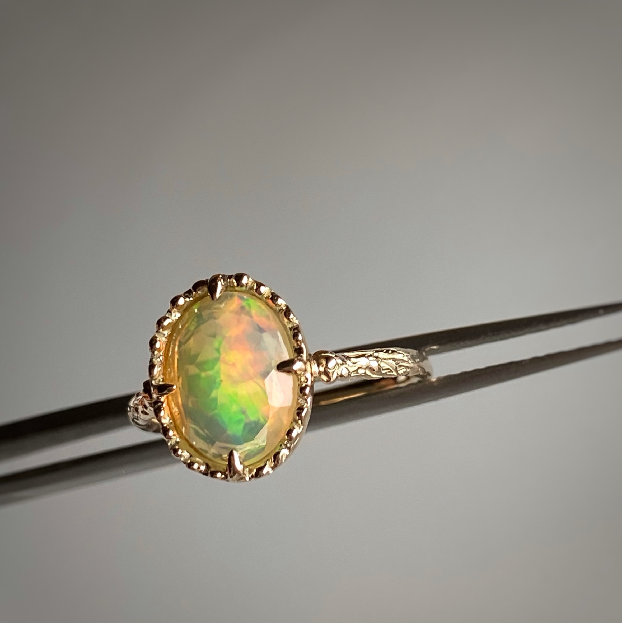 オパール　リング/k10