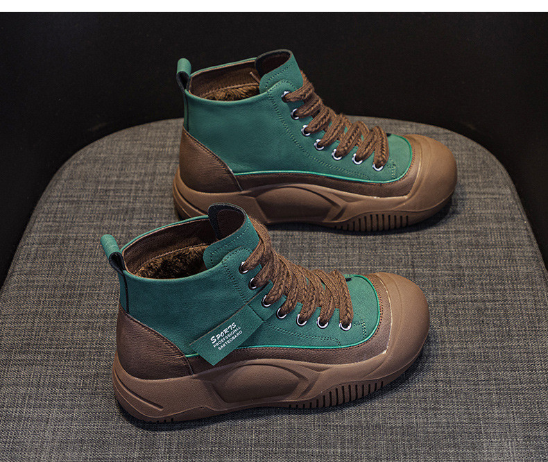 25新作レディースヴィンテージカジュアル 厚底増高 マーティンブ(起毛加工付き)【返品・交換可】品質最優先 25-321