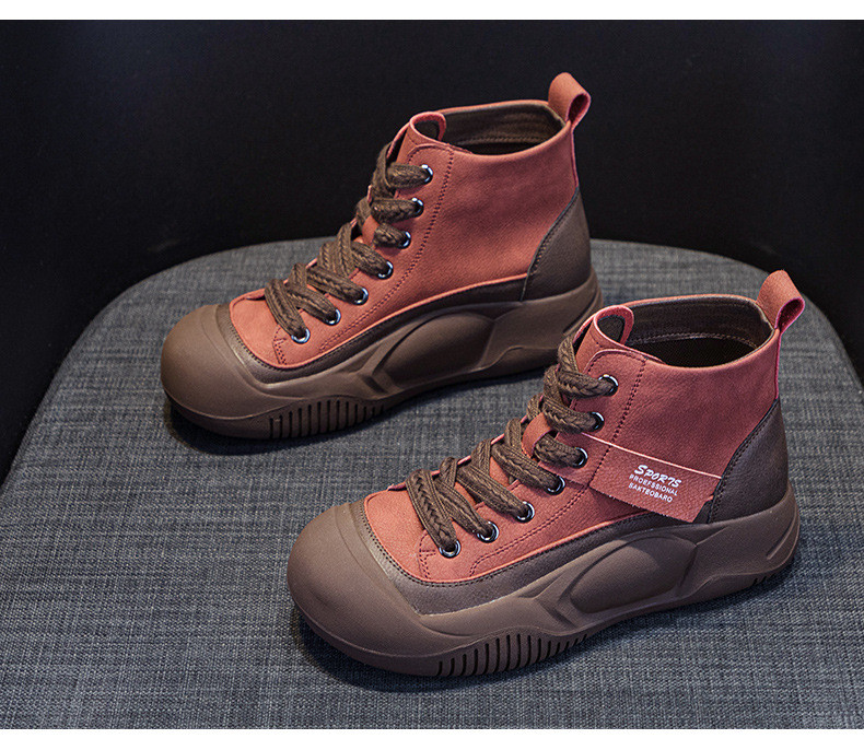 25新作レディースヴィンテージカジュアル 厚底増高 マーティンブ(起毛加工付き)【返品・交換可】品質最優先 25-321