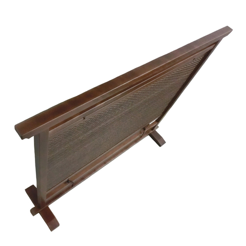 衝立 和風 茶竹 市松模様編み ① パーテーション・間仕切り 衝SHO 通販